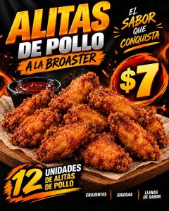 alitas de pollo a la broaster
